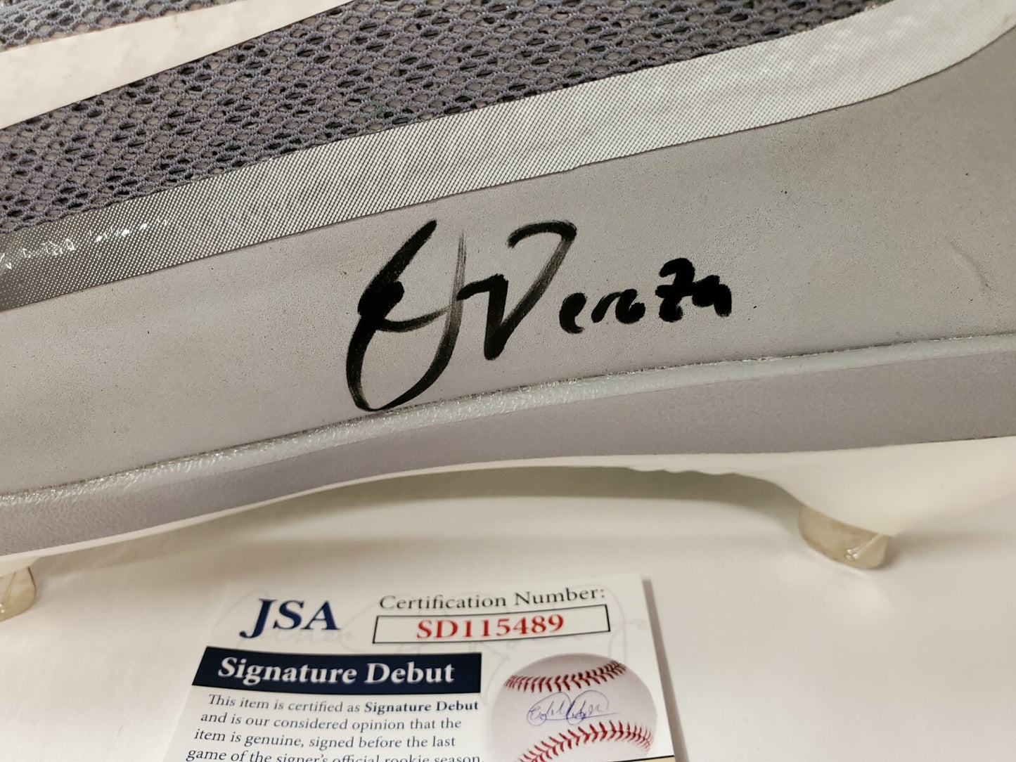 Oswald Peraza Autographed Signed Cleat Jsa Coa