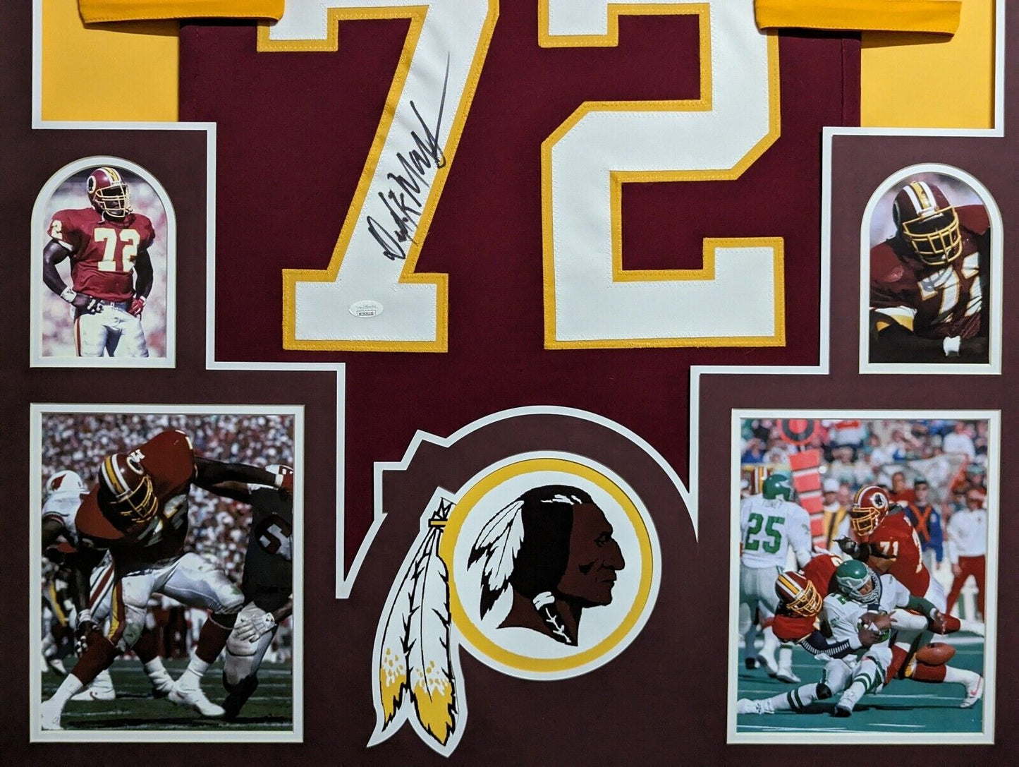 MVP Authentics Framed Washington Dexter Manley Autographed Signed Jersey Jsa Coa 450 sports jersey framing , jersey framing