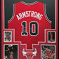 Framed Chicago Bulls Bj Armstrong Autographed Signed Inscribed Jersey Jsa Coa
