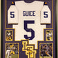 Framed Lsu Tigers Derrius Guice Autographed Signed Jersey Psa Coa