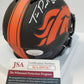 Denver Broncos Tim Patrick Signed Eclipse Mini Helmet Jsa Coa