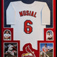 Framed In Suede St Louis Cardinals Stan Musial Autographed Jersey Jsa Coa