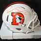 Denver Broncos Patrick Surtain Ii Signed White Throwback Mini Helmet Jsa Coa