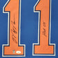 Framed Edmonton Oilers Mark Messier Signed Jersey Jsa/Collectible Exch. Dual Coa