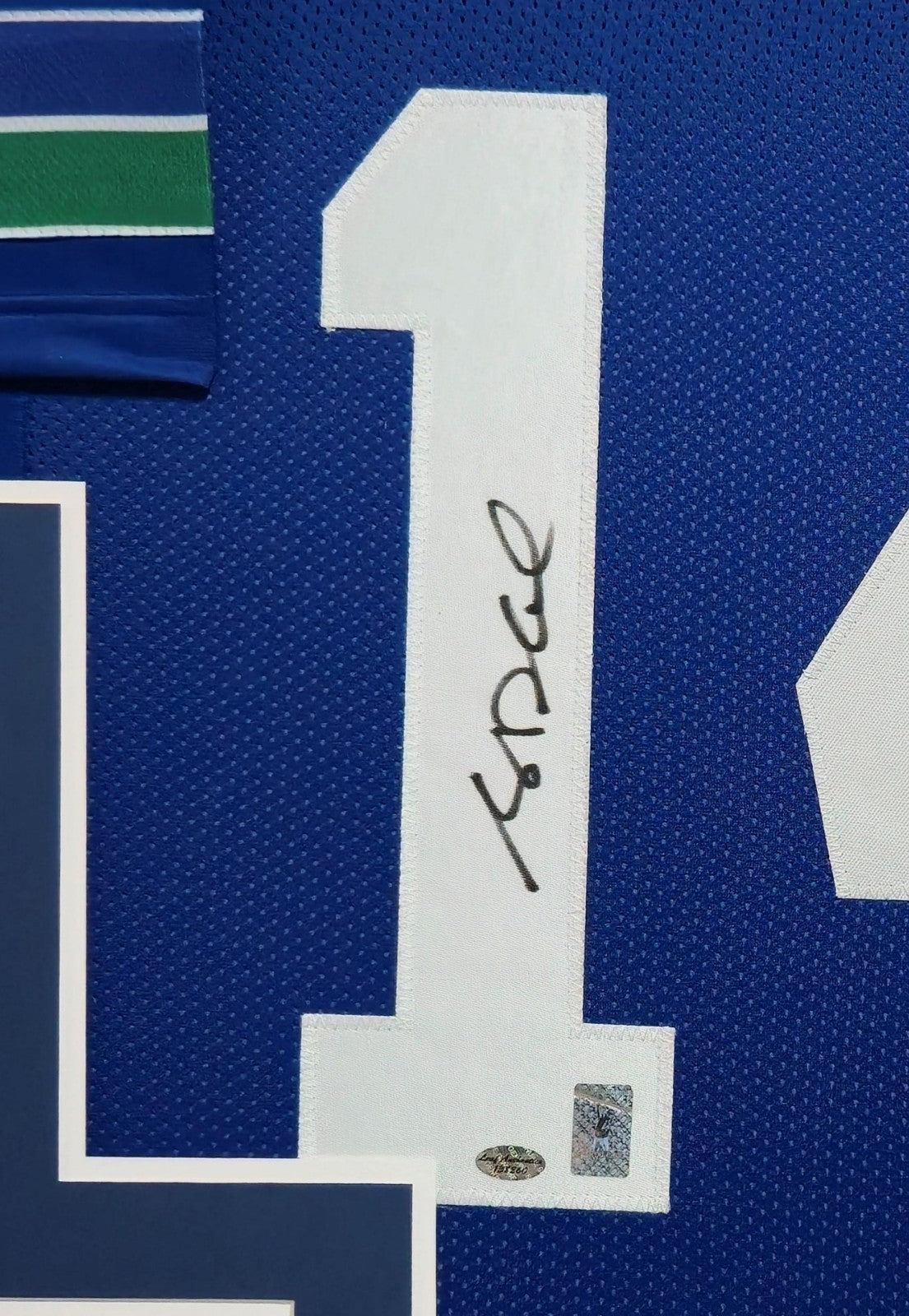 Framed Seattle Seahawks Sam Darnold Autographed Signed Jersey Leaf Authentics