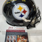 Pittsburgh Steelers Gerry Mullins Autographed Signed Speed Mini Helmet Jsa Coa