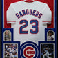 Suede Framed Chicago Cubs Ryne Sandberg Autographed Inscribed Jersey Jsa Coa