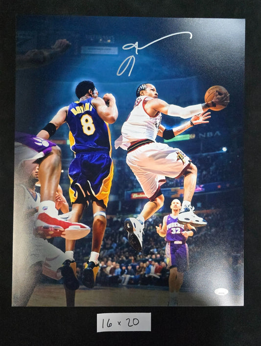 Philadelphia 76Ers Allen Iverson Autographed Signed 16X20 Photo Jsa Cert