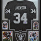 Framed Oakland Raiders Bo Jackson Autographed Signed Jersey Bo Jackson Holo
