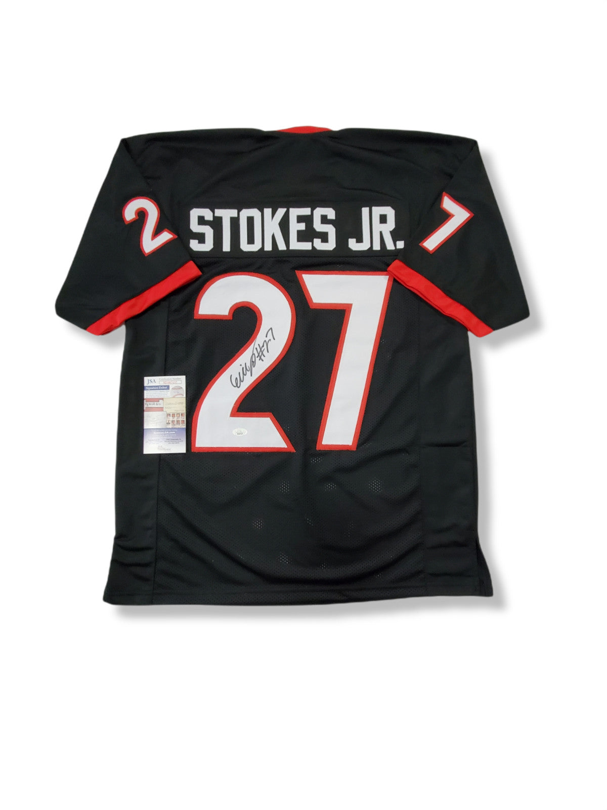 Georgia Bulldogs Eric Stokes Autographed Signed Jersey Jsa  Coa