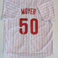 Philadelphia Phillies Jamie Moyer Autographed Signed Custom Jersey Jsa Coa