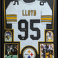 Framed Pittsburgh Steelers Greg Lloyd Autographed Signed Jersey Jsa Coa