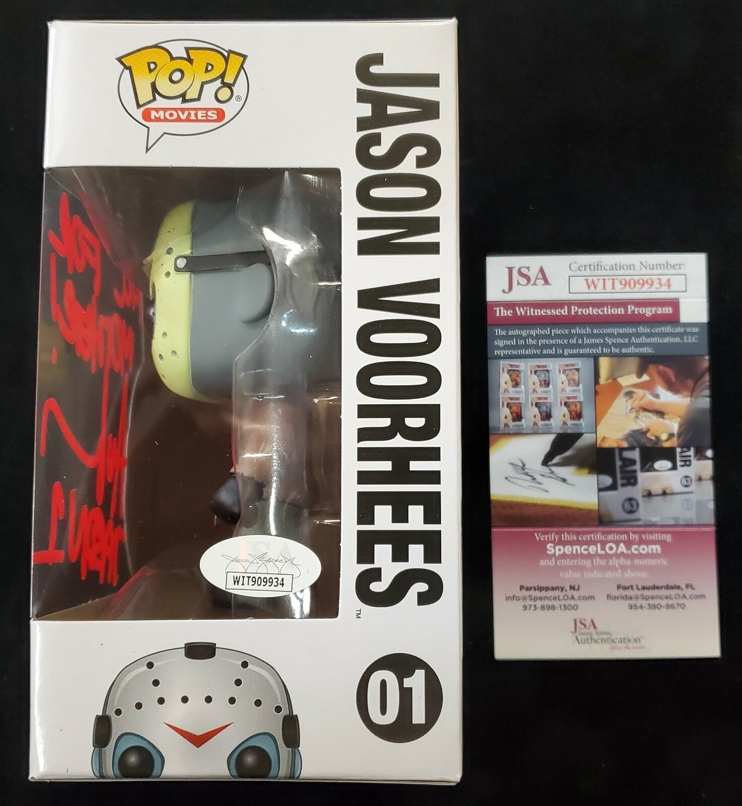 Ari Lehman Signed Insc Friday The 13Th Jason Voorhees Funko Pop Jsa Coa
