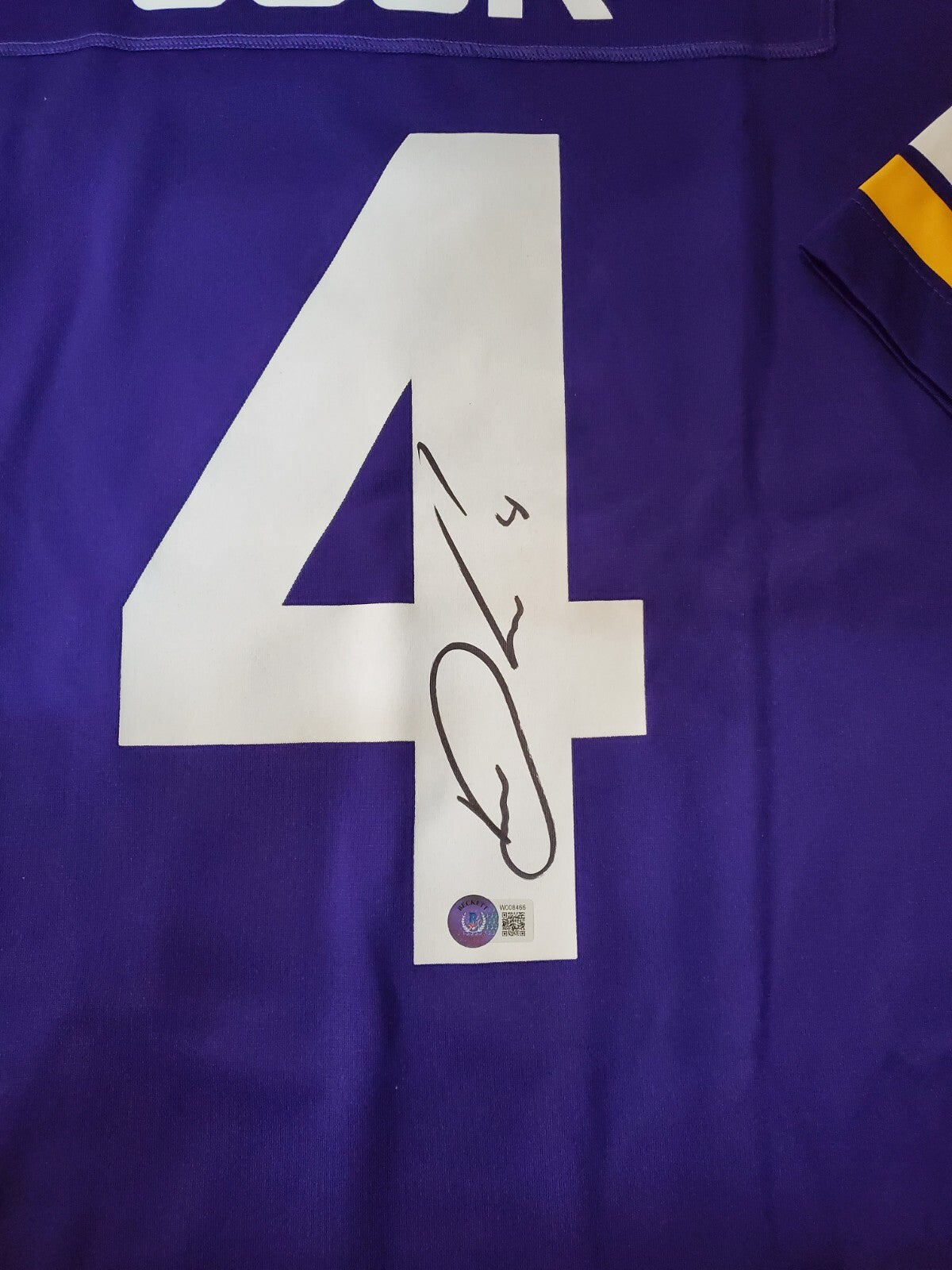 Dalvin Cook Minnesota Vikings Autographed Signed Nike Jersey Beckett Holo