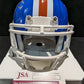 Denver Broncos Billy Thompson Autographed Signed Throwback Mini Helmet Jsa Coa
