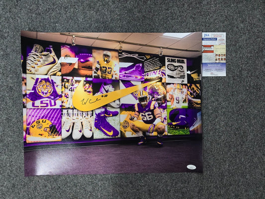 Lsu Tigers Will Campbell Autographed 16X20 Photo Jsa Coa