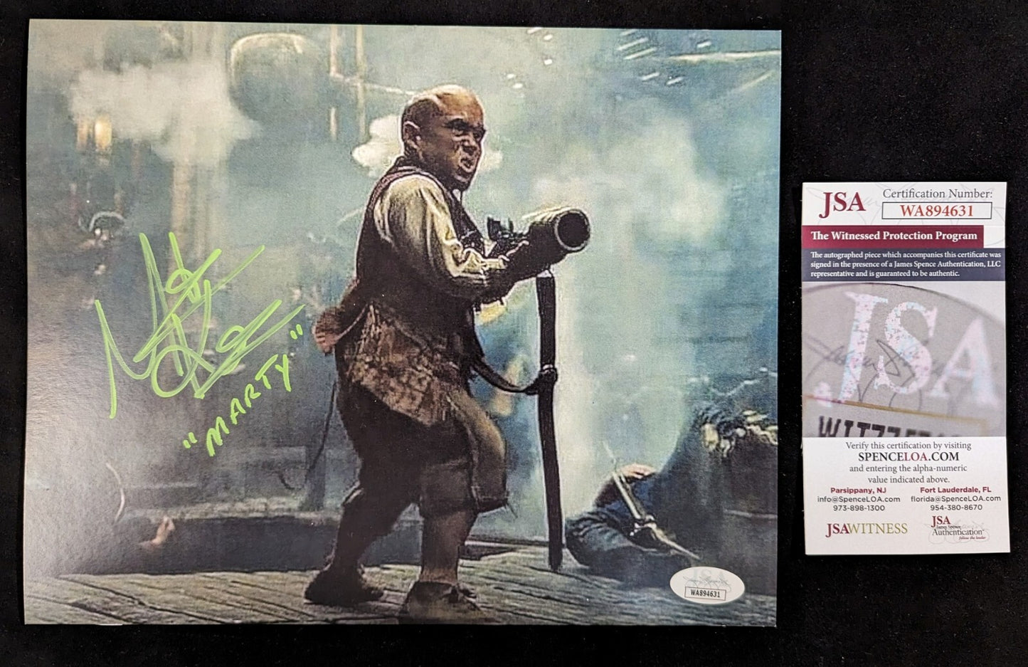 Martin Klebba Pirates Of Caribbean Hand Signed Autographed 8 X 10 Photo Jsa Coa