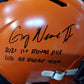 Cleveland Browns Greg Newsome Ii Signed Full Size Speed Replica Helmet Jsa Coa