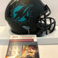 Lynn Bowden Autographed Signed Miami Dolphins Eclipse Mini Helmet Jsa Coa
