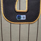 Framed San Diego Padres Jackson Merrill Autographed Signed Jersey Beckett Holo