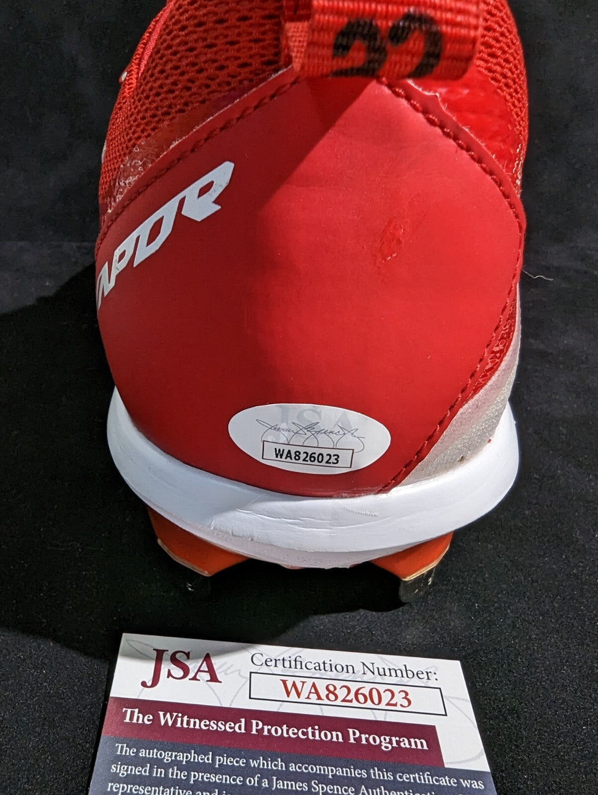 Cleveland Guardians Steven Kwan Autographed Signed Cleat Jsa Coa