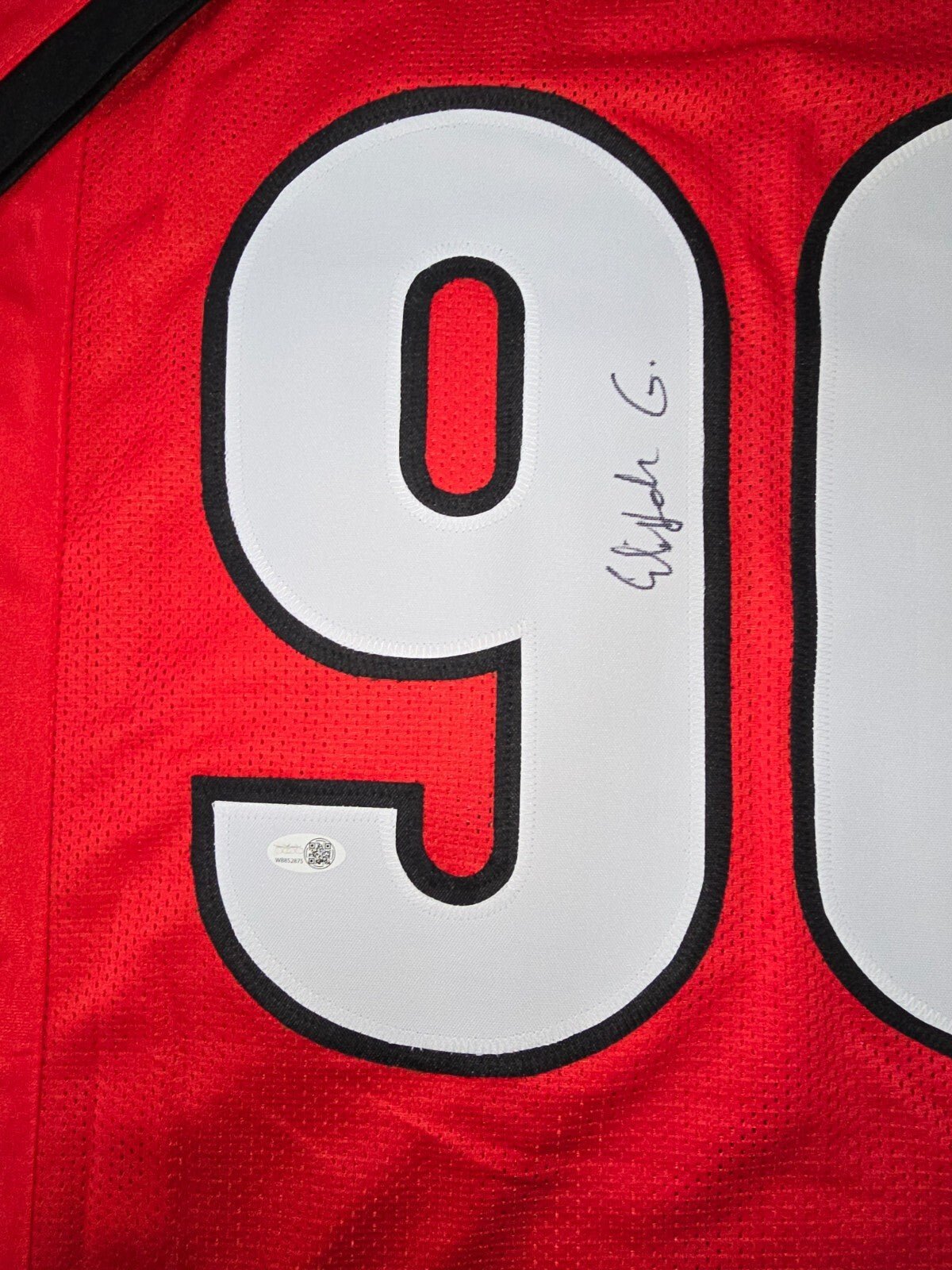 Georgia Bulldogs Elijah Griffin Autographed Signed Jersey Jsa Coa