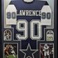 Framed Dallas Cowboys Demarcus Lawrence Autographed Signed Jersey Jsa Coa