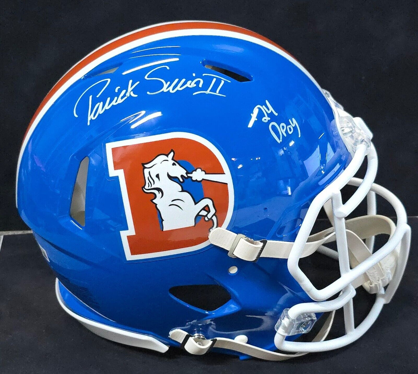Denver Broncos Pat Surtain Ii Signed Insc Authentic Full Size Helmet Beckett