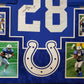 Framed Indianapolis Colts Jonathan Taylor Signed Jersey Jsa Coa