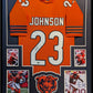 Framed Chicago Bears Roschon Johnson Autographed Signed Jersey Beckett Holo