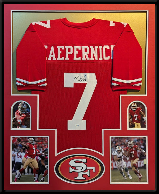 Framed San Francisco 49Ers Colin Kaepernick Autographed Jersey Psa Holo