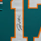 Framed Miami Dolphins Jaylen Waddle Autographed Signed Jersey Jsa Coa