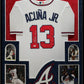 Suede Framed Atlanta Braves Ronald Acuna Jr Autographed Jersey Jsa Coa