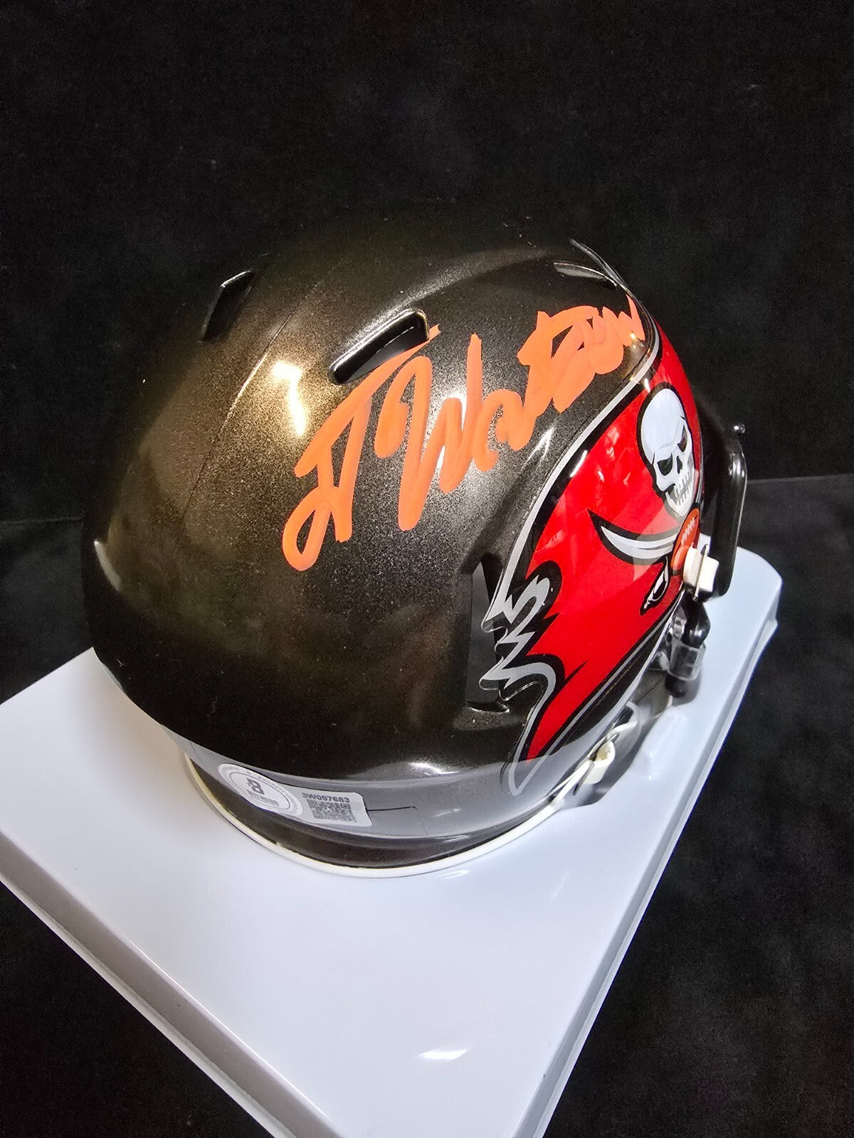 Tampa Bay Buccaneers Desmond Watson Signed Speed Mini Helmet Beckett Hologram
