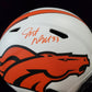 Denver Broncos Javonte Williams Signed Lunar Replica Full Size Helmet Bas Holo