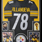 Framed Pittsburgh Steelers Alejandro Villanueva Autographed Jersey Jsa Coa