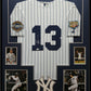 Framed Suede Alex Rodriguez Autographed Signed New York Yankees Jersey Jsa Coa