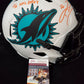 Miami Dolphins Zach Thomas Signed Insc Full Size Lunar Rep Helmet Jsa Coa