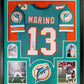 Framed Miami Dolphins Dan Marino Autographed Signed Jersey Upper Deck Coa
