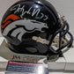 Denver Broncos Javonte Williams Autographed Speed Mini Helmet Jsa Coa