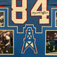 Framed Houston Oilers Haywood Jeffires Autographed Signed Jersey Jsa Coa