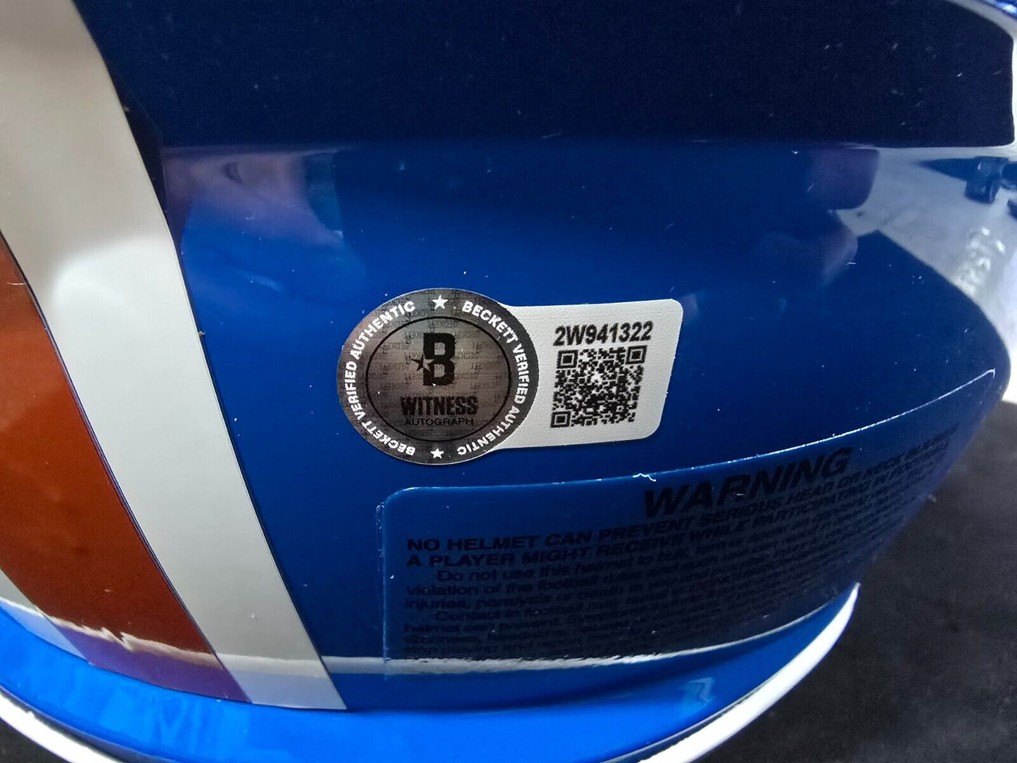 Denver Broncos Pat Surtain Ii Signed Insc Authentic Full Size Helmet Beckett