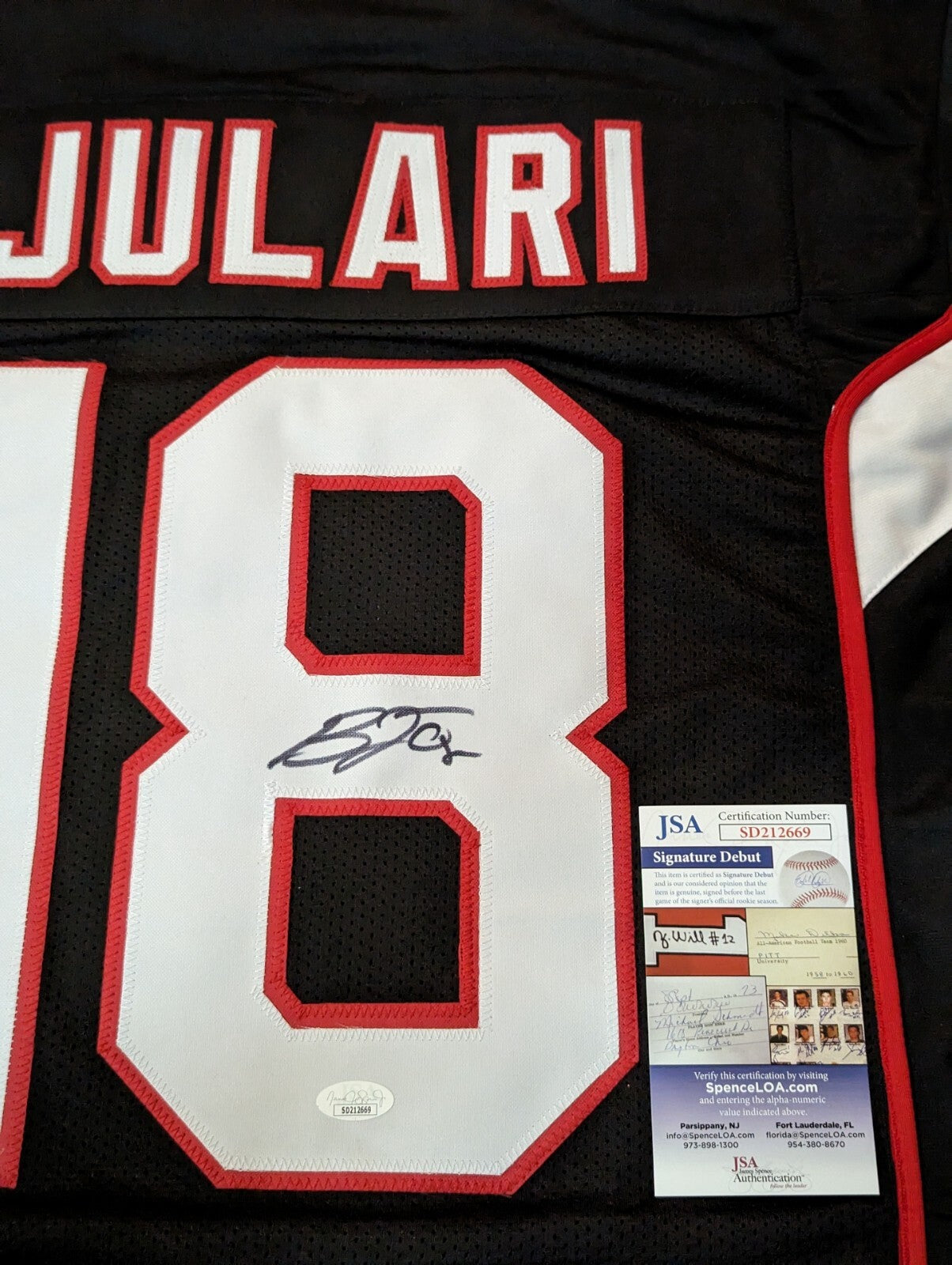 Arizona Cardinals Bj Ojulari Autographed Signed Jersey Jsa Coa