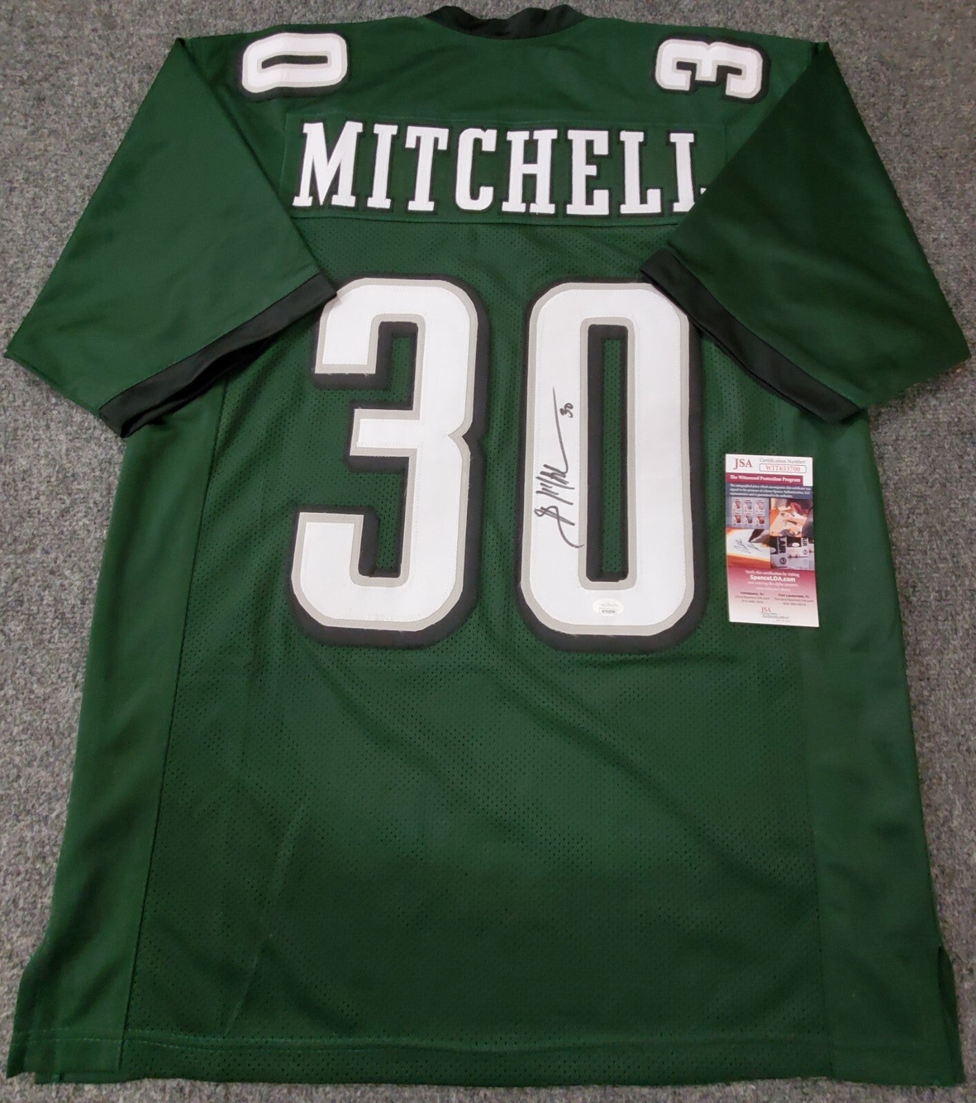 Philadelphia Eagles Brian Mitchell Autographed Signed Jersey Jsa  Coa