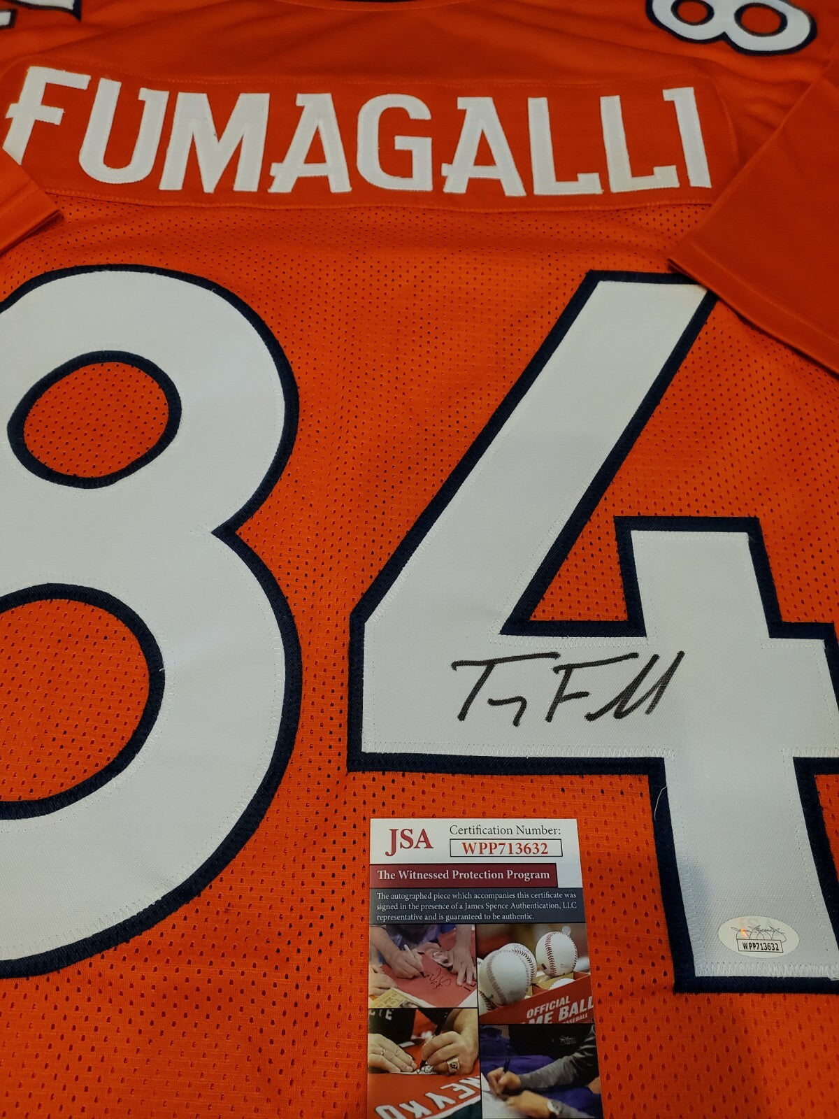Troy Fumagalli Autographed Signed Denver Broncos Jersey Jsa Coa