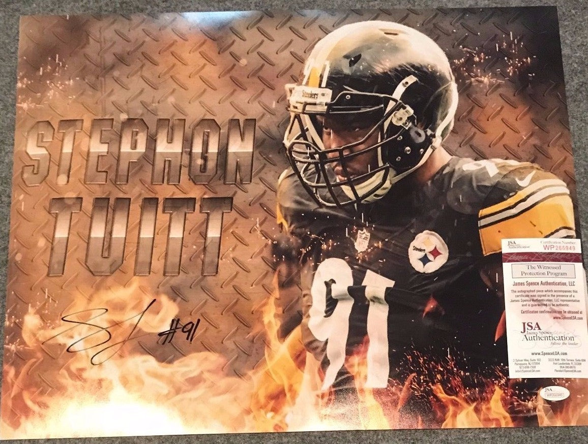Stephon Tuitt Autographed Signed Pittsburgh Steelers 16X20 Photo Jsa  Coa