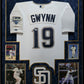 Framed In Suede San Diego Padres Tony Gwynn Signed Jersey Mounted Memories Coa