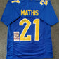 Pitt Panthers Damarri Mathis Autographed Signed Jersey Jsa Coa
