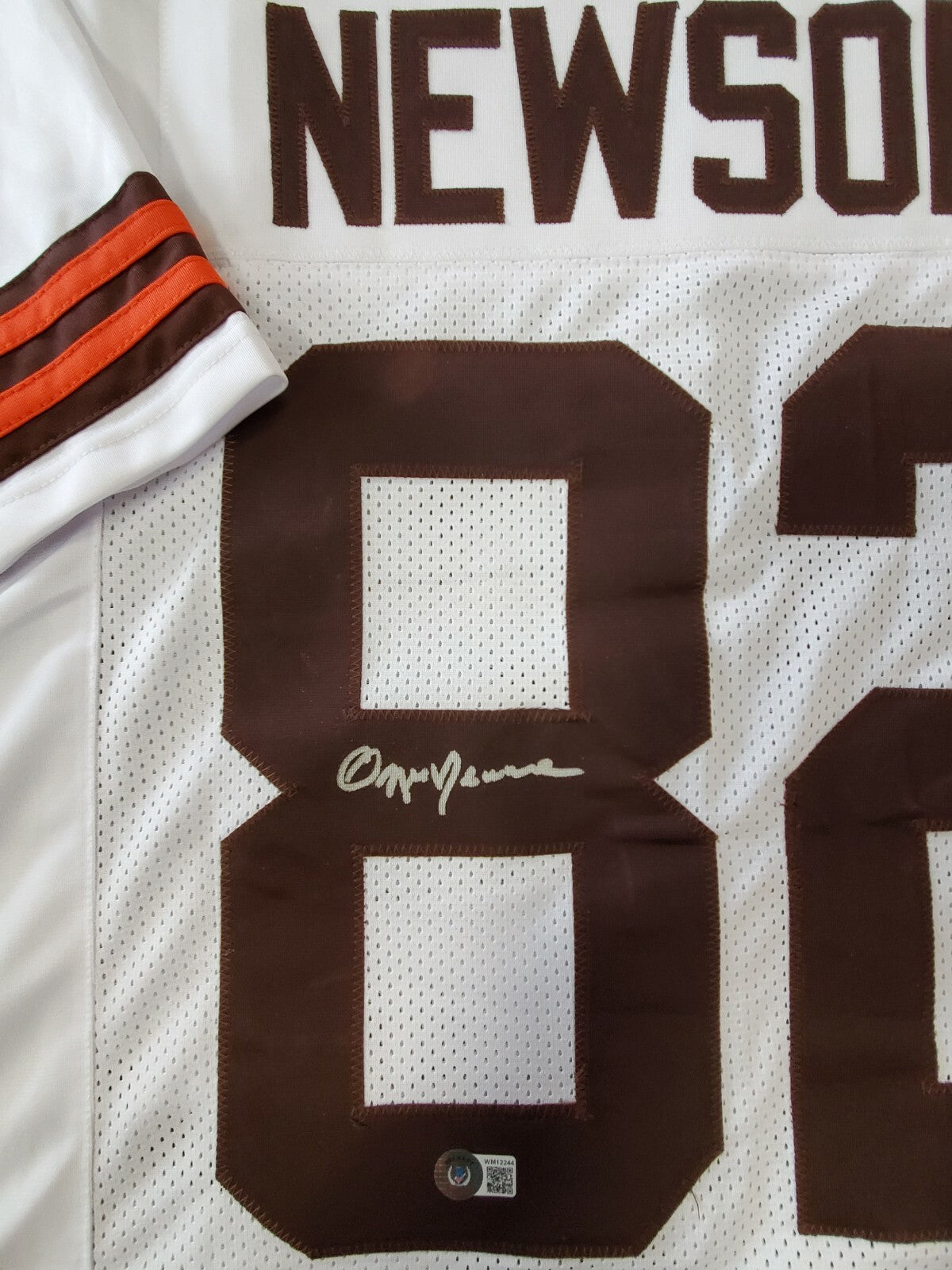 Cleveland Browns Ozzie Newsome Autographed Signed Jersey Beckett Holo