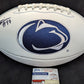 Penn State Psu Pj Mustipher Autographed Signed Inscribed Logo Football Jsa Coa
